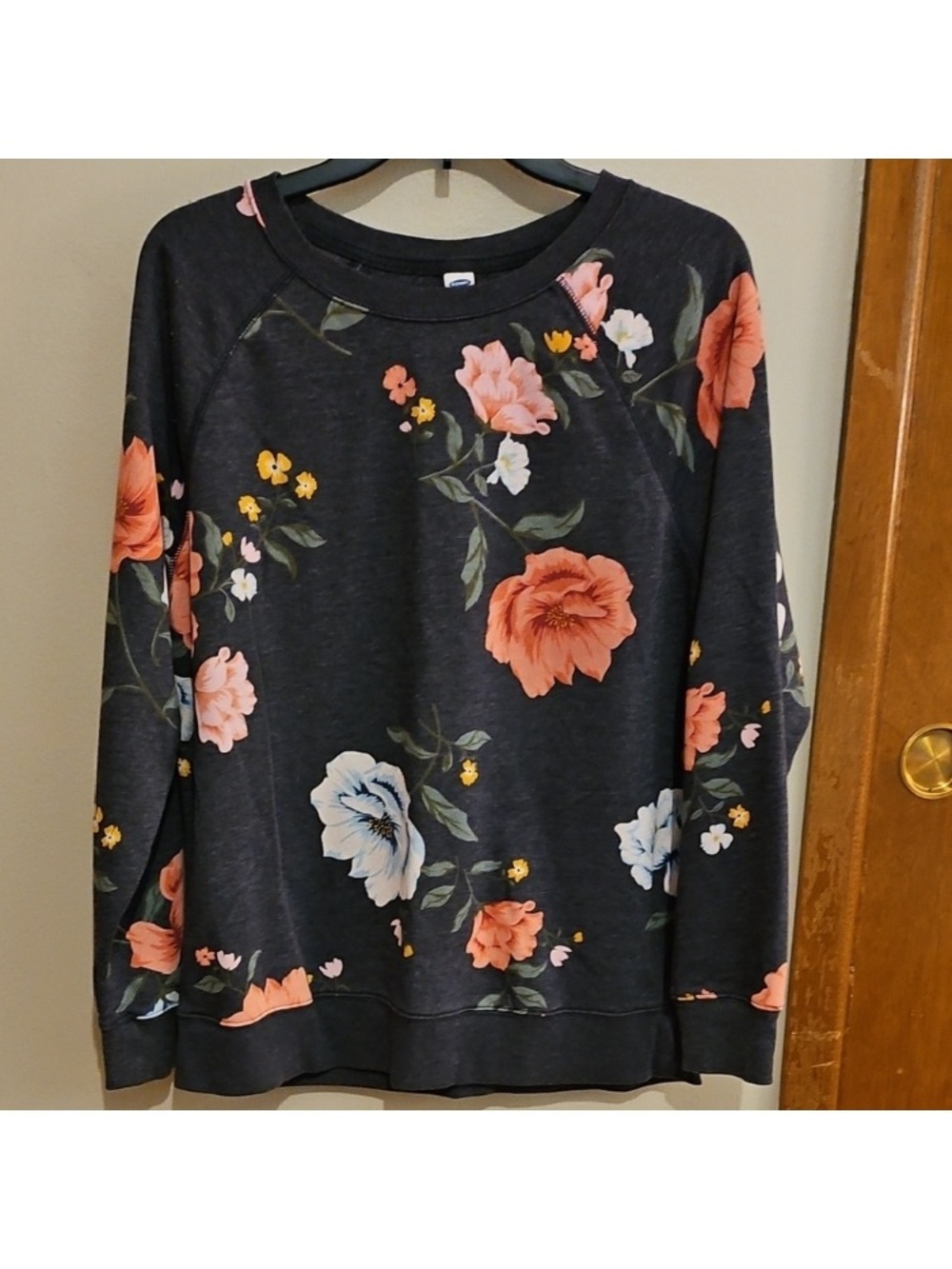 Old Navy Dark Gray Sweatshirt with Subtle Texture